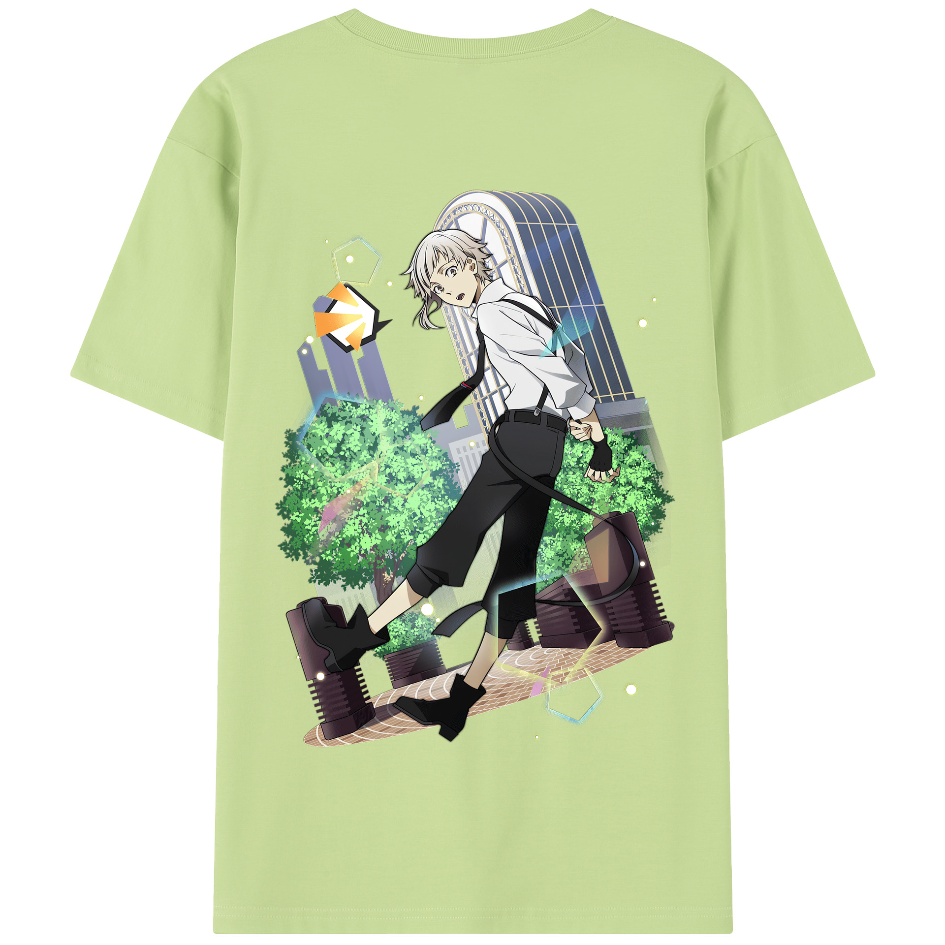 （画像用） 文豪ストレイドッグス Bungo Stray Dogs 綿100％半袖Tシャツ（背面プリント）